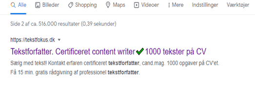 ctr click through rate klikfrekvens klikrate